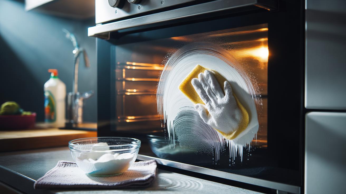 The Bicarbonate Paste That Removes 10-Year-Old Oven Glass Burn Marks in 15 Minutes